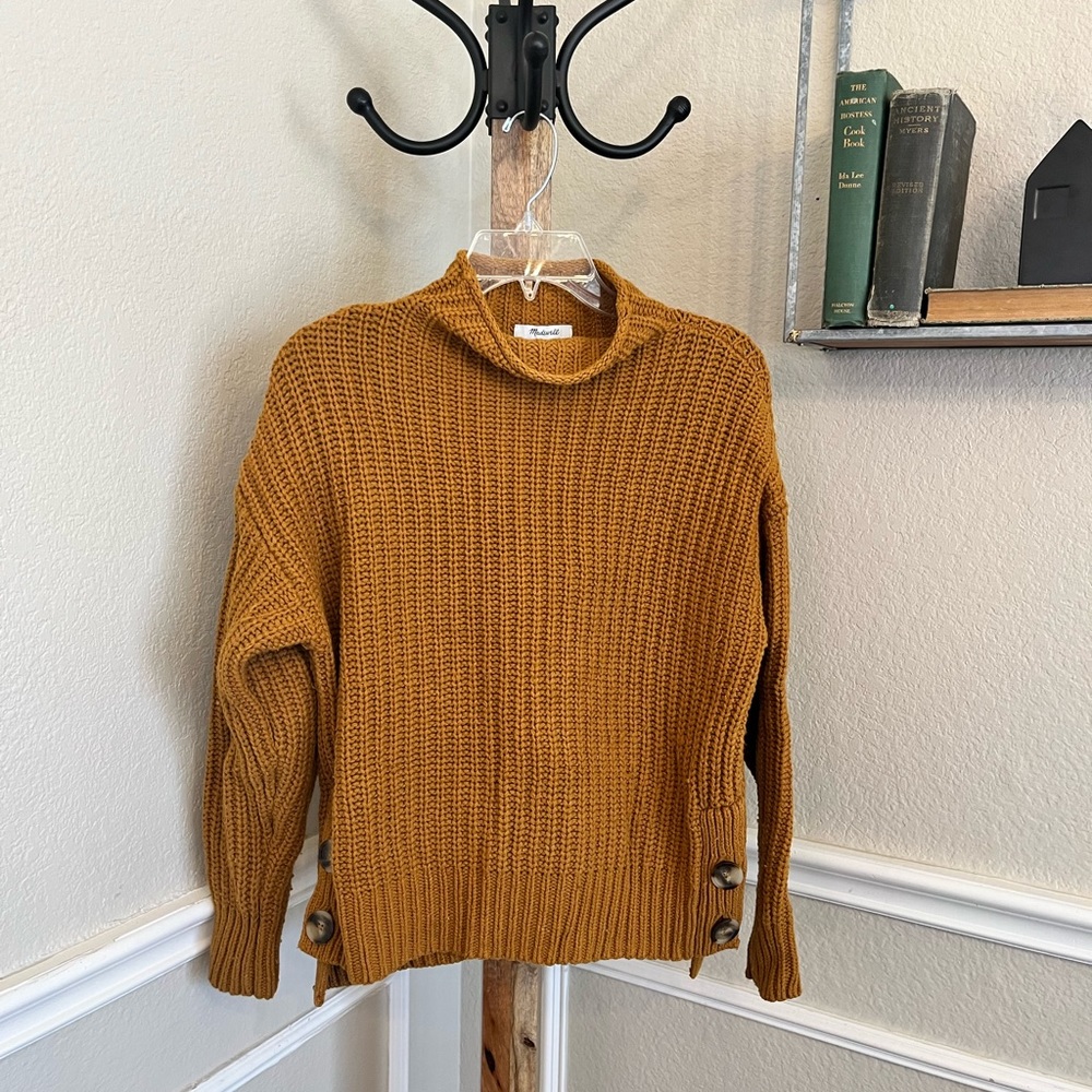 Madewell dark mustard sweater
